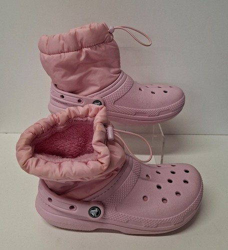 Crocs pink faux fur - faux, lined