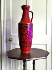 West German Ceramic Vase Large