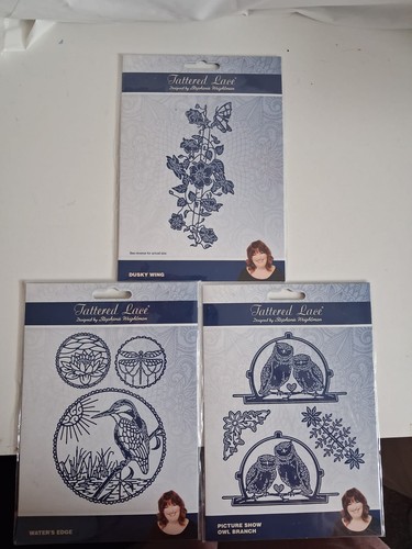 Tattered lace crafting dies.