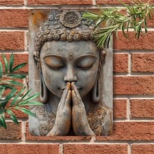 Buddha wall plaque metal - wall, art
