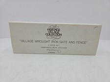 Dept 56 Heritage Village Collection Village Wrought Iron Gate And Fence 5514-0
