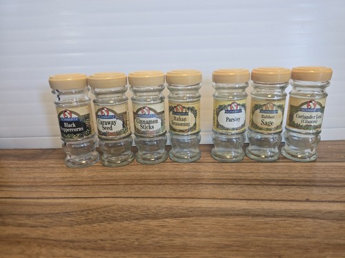 Vintage schwartz spice jars - vintage, x7