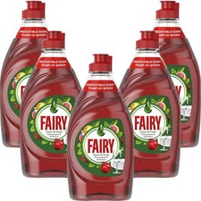 5x Fairy - Washing Up Liquid - Pomegranate & Grapefruit - Lift Action - 320ml