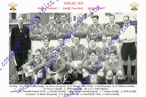 Wales 1957 rugby team - rugby,