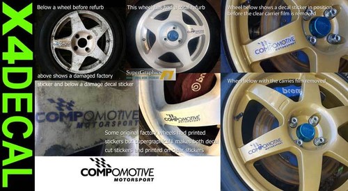 Wheel decal stickers like