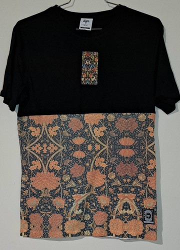 Hype half black - black, floral