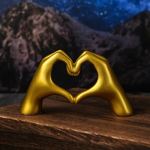 Gold decoration heart hand - decoration,,