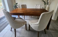 Solid Indonesian Hard Wood Dining Table  with 4 chairs