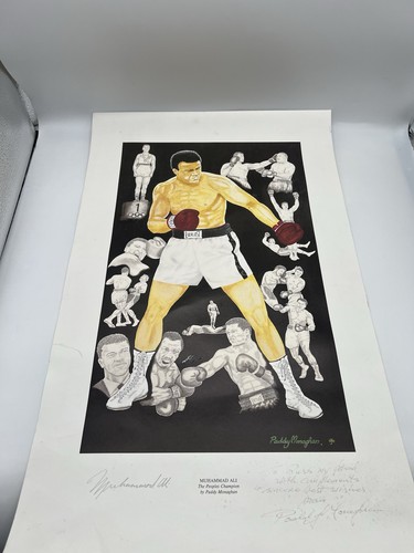 Muhammad ali signed poster - ali, the