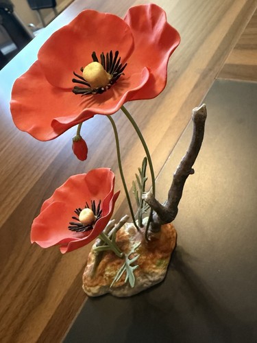 Boehm porcelain poppy - porcelain, “poppy”