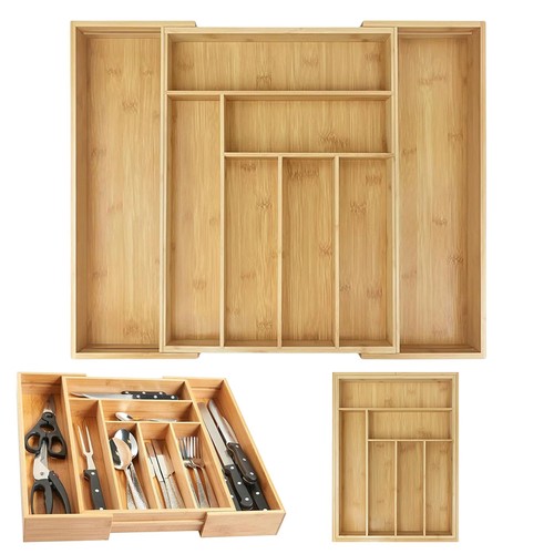 Large extendable cutlery tray - large,