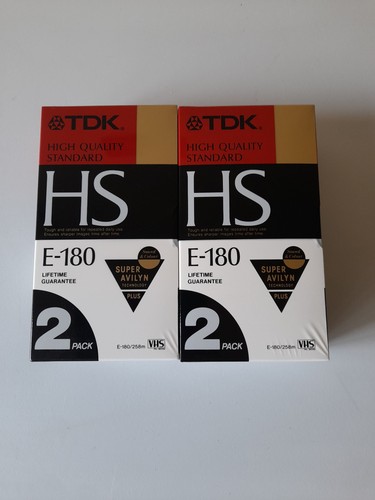 Tdk hs180 vhs - 2x,