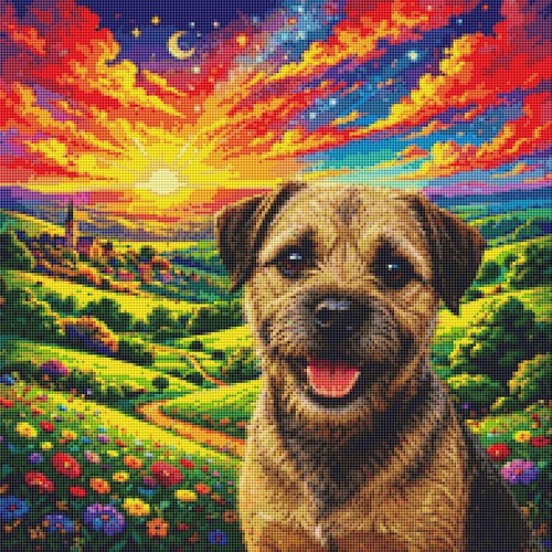 Border terrier puppy - terrier,