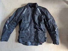 ARMR Moto - Motorcycle Jacket - Black with Shoulder & Elbow Impact Protection L