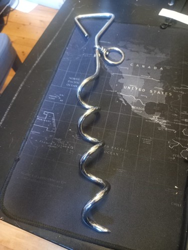 Heavy duty spiral dog tie - duty, out