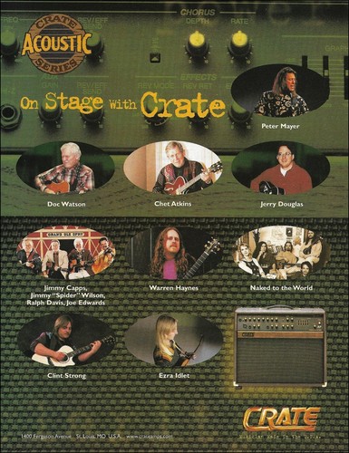 Crate acoustic guitar amp - guitar, ad
