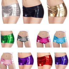 Metallic Booty Shorts Low