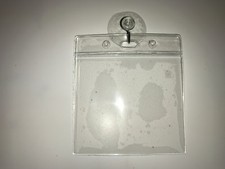 -Large car windscreen permit ticket holder for displaying permit with hook