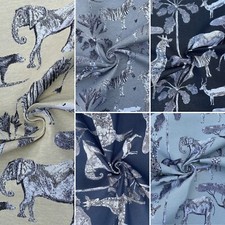 Tapestry Jacquard Sabana Safari Animals Upholstery Furnishing Curtaining Fabric