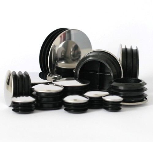 Tube inserts chrome metal - chrome,