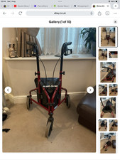Drive Medical Tri walker 3 Wheel Walking Rollator  ** can post, read below**