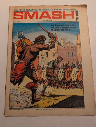 Smash comic 20th june 1970 - smash!,