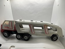 Vintage Tonka Large Mighty Car Carrier Pressed Metal 19in x 5in x 4.5in Kids Toy