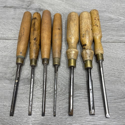Vintage bevel edge chisels - edge,