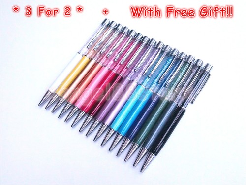 Crystal ballpoint pen made - ballpoint,