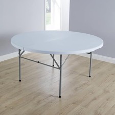 5ft Round Folding Table Heavy