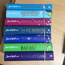 David Williams Hardback Children's 7 x Book Bundle - Awful Auntie, Midnight Gang