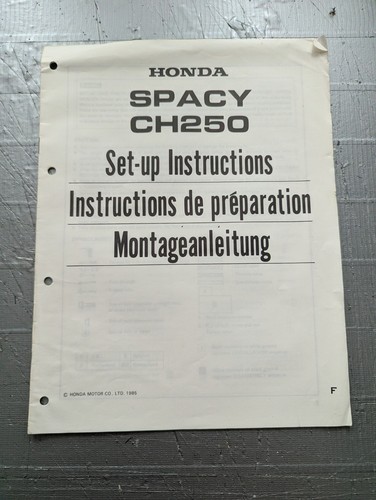 1985 honda spacy ch250 - spacy,