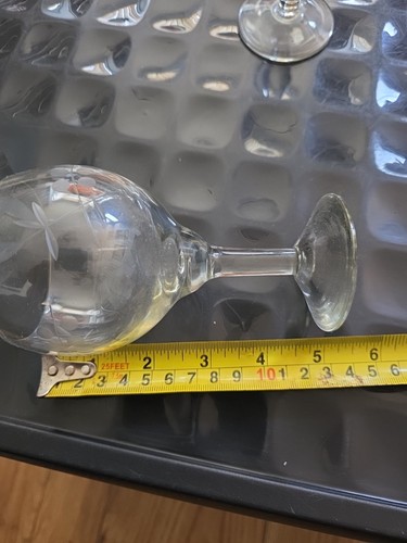 Vintage crystal etched - vintage,