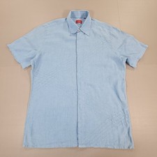 Ozwald Boateng Mens Shirt Blue