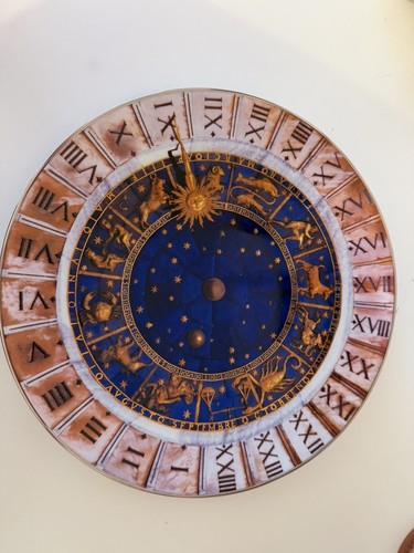 Venetian planet clock plate - venetian,