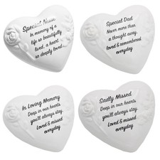 Memorial Heart Plaque with
