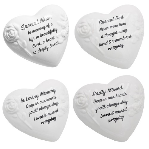 Memorial heart plaque with - plaque,