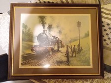 Sunday Working By Don Breckon Framed Painting 45cmx55cmx3cm