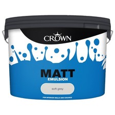 Crown Soft Grey Matt Emulsion