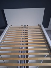 IKEA MALM Bed frame with 4 storage boxes, white, Standard Double with mattress
