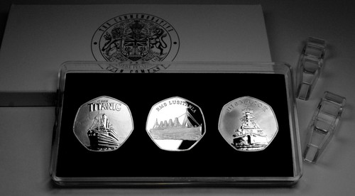 Cased trio silver - of,