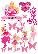 BARBIE PERSONALISED edible