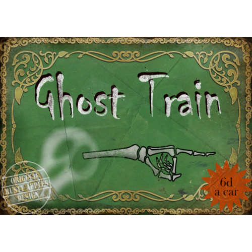 Ghost train vintage style - vintage,