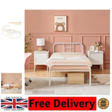 Durable White Metal Slatted