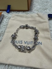 LV Unisex Silver Bracelet