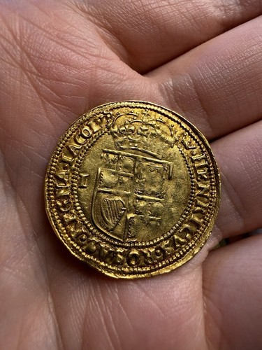 James hammered gold double - i,