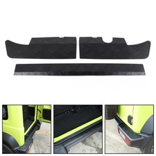 Black Alloy Rear Bumper Protector Guard Panel Trim For Suzuki Jimny 2019-23 ZF*
