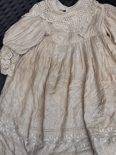 Antique c1890 gown set - 3-pc,