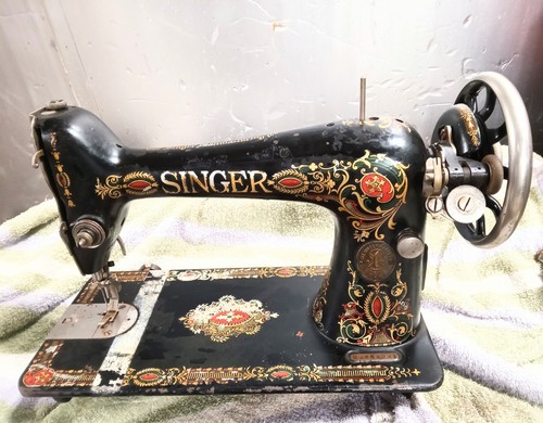 1919 singer sewing - 1919, red