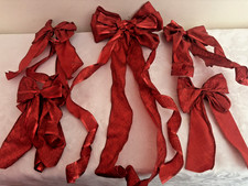 Christmas Xmas Set of Five Red